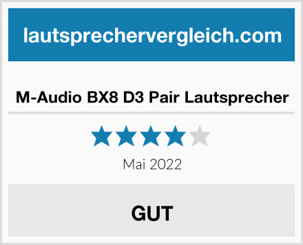  M-Audio BX8 D3 Pair Lautsprecher Test