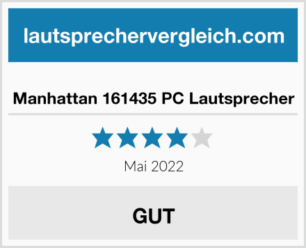  Manhattan 161435 PC Lautsprecher Test