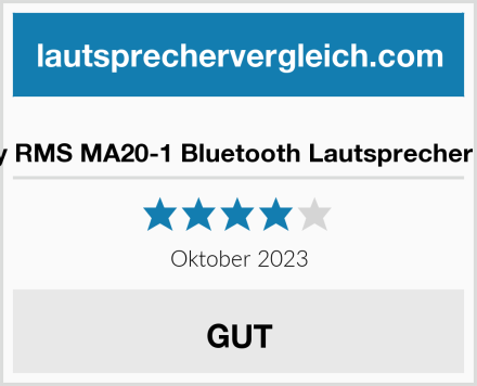  Moukey RMS MA20-1 Bluetooth Lautsprecher System Test