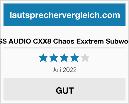  BOSS AUDIO CXX8 Chaos Exxtrem Subwoofer Test