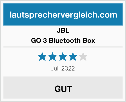JBL GO 3 Bluetooth Box Test