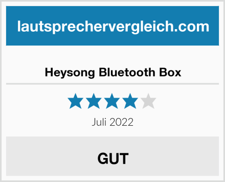  Heysong Bluetooth Box Test