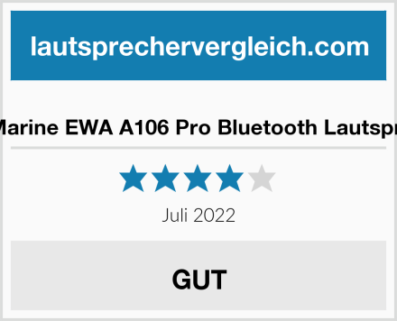  Ewa Marine EWA A106 Pro Bluetooth Lautsprecher Test