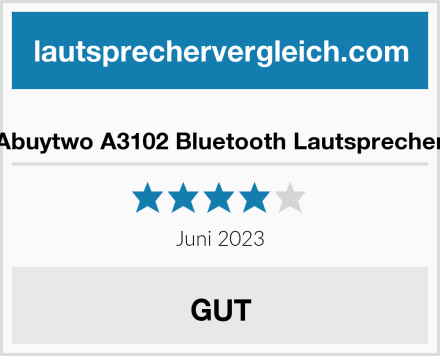  Abuytwo A3102 Bluetooth Lautsprecher Test