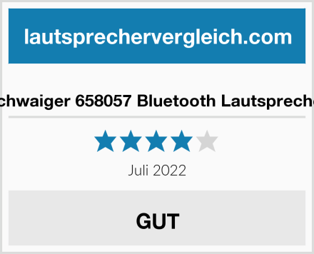  Schwaiger 658057 Bluetooth Lautsprecher Test