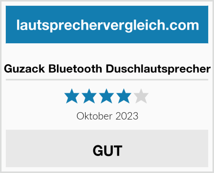  Guzack Bluetooth Duschlautsprecher Test