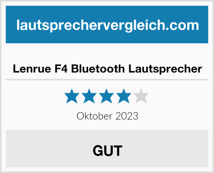  Lenrue F4 Bluetooth Lautsprecher Test