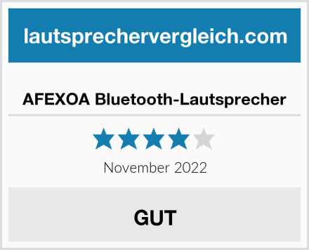  AFEXOA Bluetooth-Lautsprecher Test