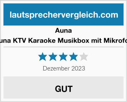 Auna Auna KTV Karaoke Musikbox mit Mikrofon Test