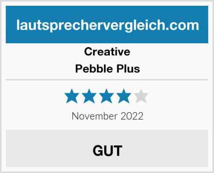 Creative Pebble Plus Test