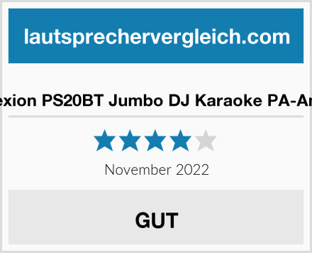  Reflexion PS20BT Jumbo DJ Karaoke PA-Anlage Test