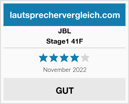 JBL Stage1 41F Test