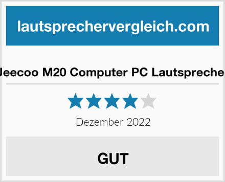  Jeecoo M20 Computer PC Lautsprecher Test
