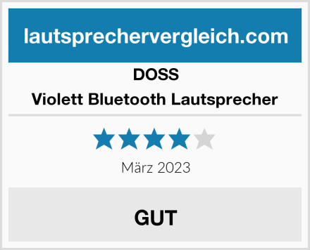 DOSS Violett Bluetooth Lautsprecher Test