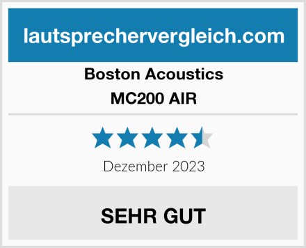 Boston Acoustics MC200 AIR Test