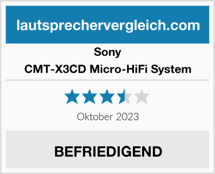 Sony CMT-X3CD Micro-HiFi System Test