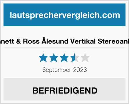  Bennett & Ross Ålesund Vertikal Stereoanlage Test
