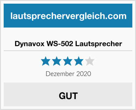 Dynavox WS-502 Lautsprecher Test