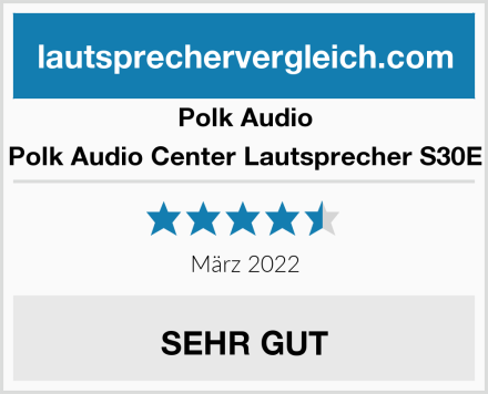 Polk Audio Polk Audio Center Lautsprecher S30E Test
